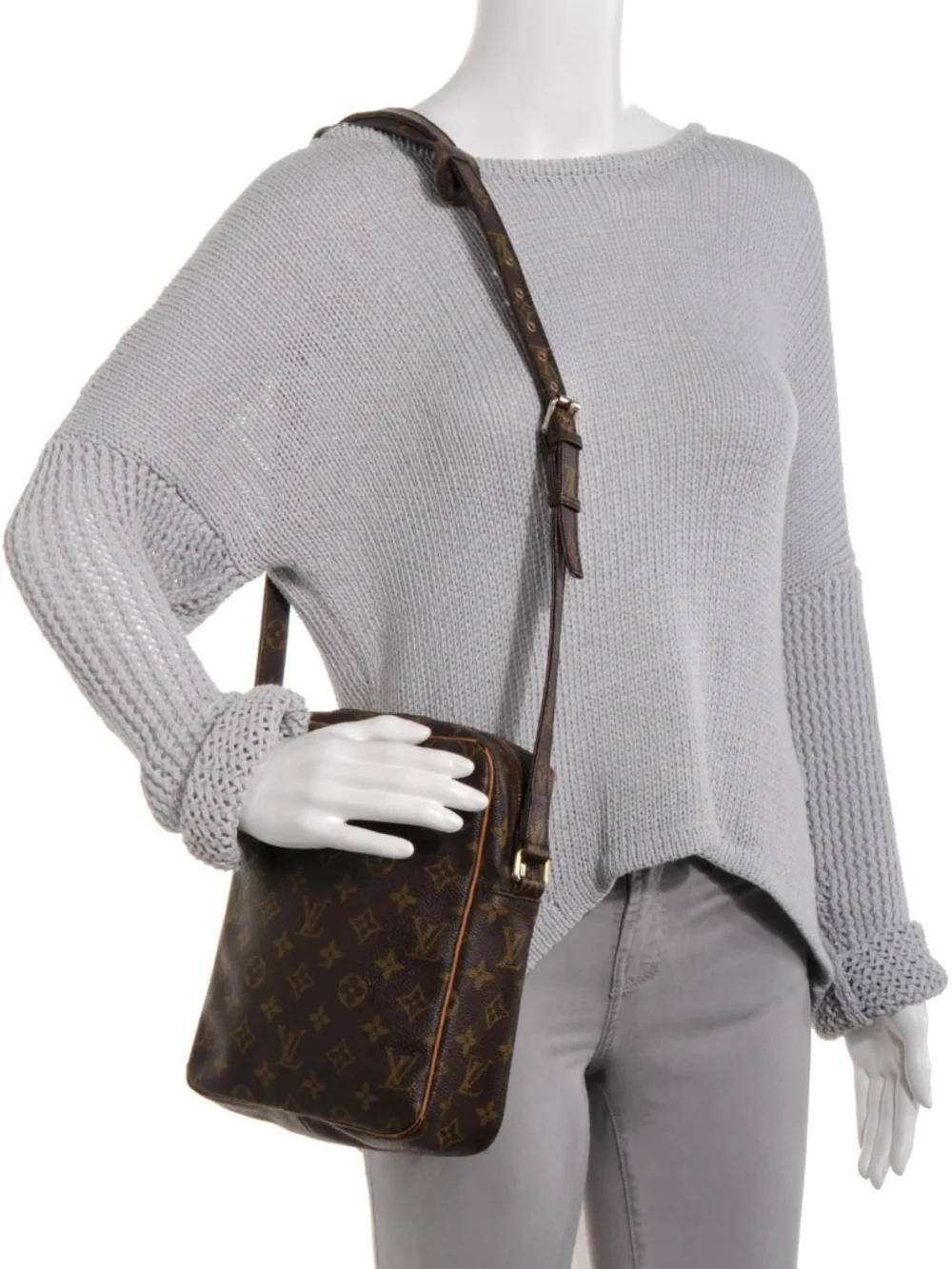Authentic Louis Vuitton Vintage Monogram Marceau PM Brown